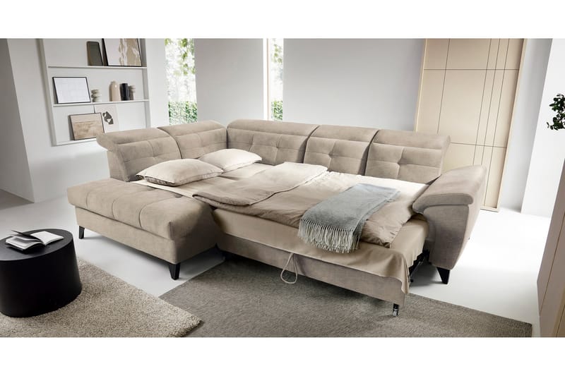 Inferne 5-sits Soffa med Schäslong - Beige - Möbler - Soffa - Divansoffor & schäslongsoffa