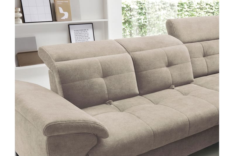 Inferne 5-sits Soffa med Schäslong - Beige - Möbler - Soffa - Divansoffor & schäslongsoffa