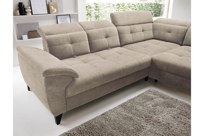 Inferne 5-sits Soffa med Schäslong - Beige - Möbler - Soffa - Divansoffor & schäslongsoffa