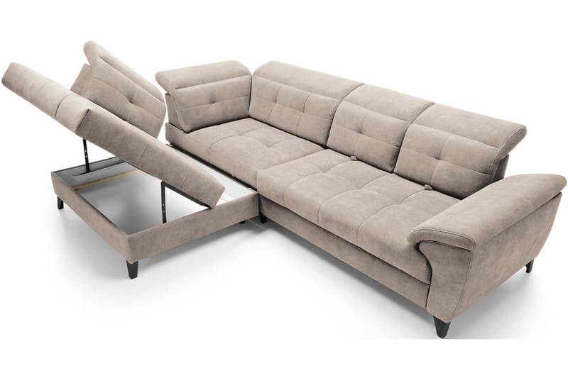 Inferne 5-sits Soffa med Schäslong - Beige - Möbler - Soffa - Divansoffor & schäslongsoffa