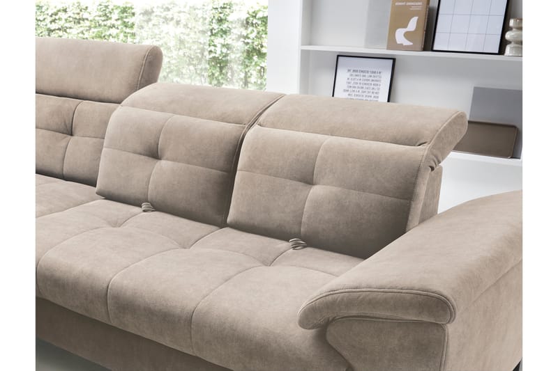 Inferne 5-sits Soffa med Schäslong - Beige - Möbler - Soffa - Divansoffor & schäslongsoffa