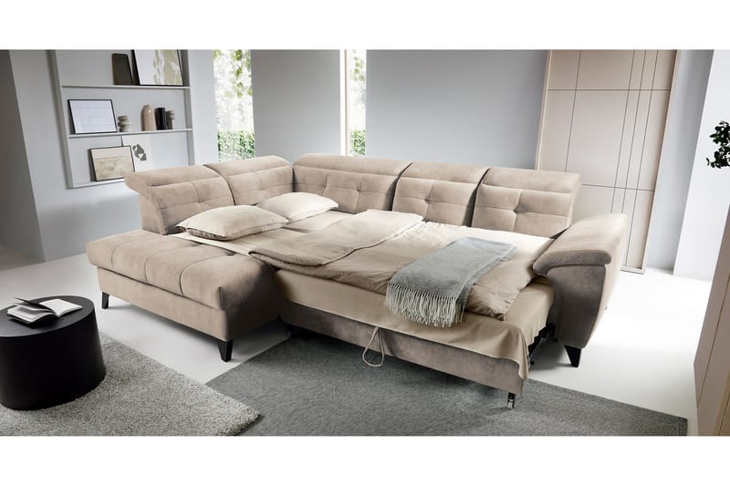 Inferne 5-sits Soffa med Schäslong - Beige - Möbler - Soffa - Divansoffor & schäslongsoffa