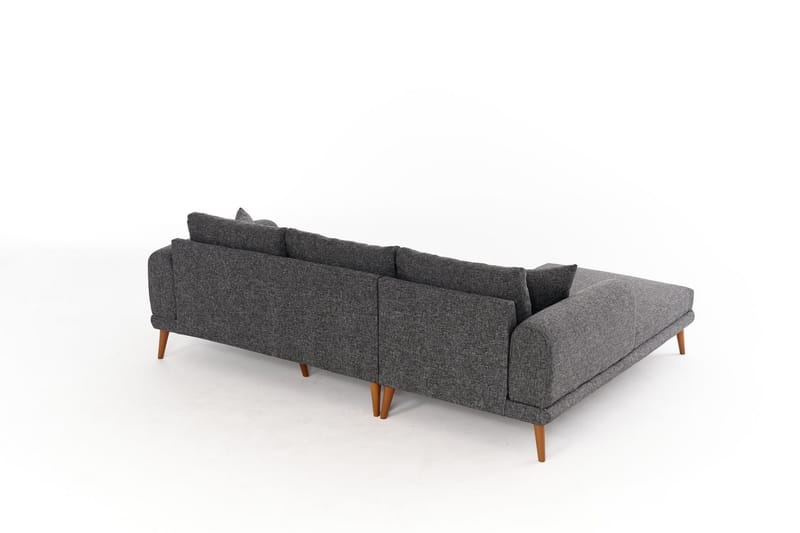 Khambalia 4-sits Soffa med Divan - Antracit - Möbler - Soffa - Divansoffor & schäslongsoffa