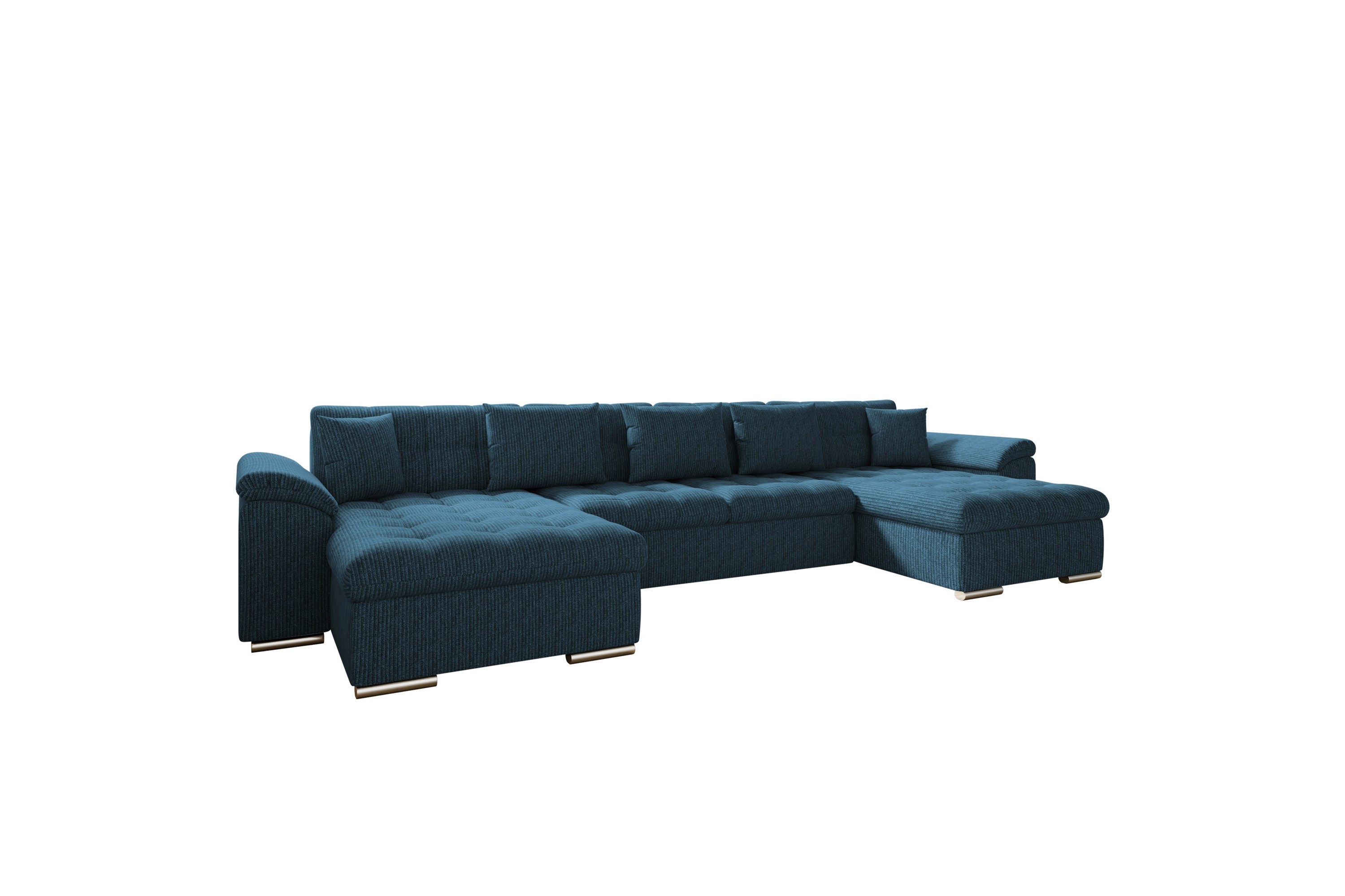 Kinzer Soffa Dubbeldivan 5-sits - Blå U-soffa