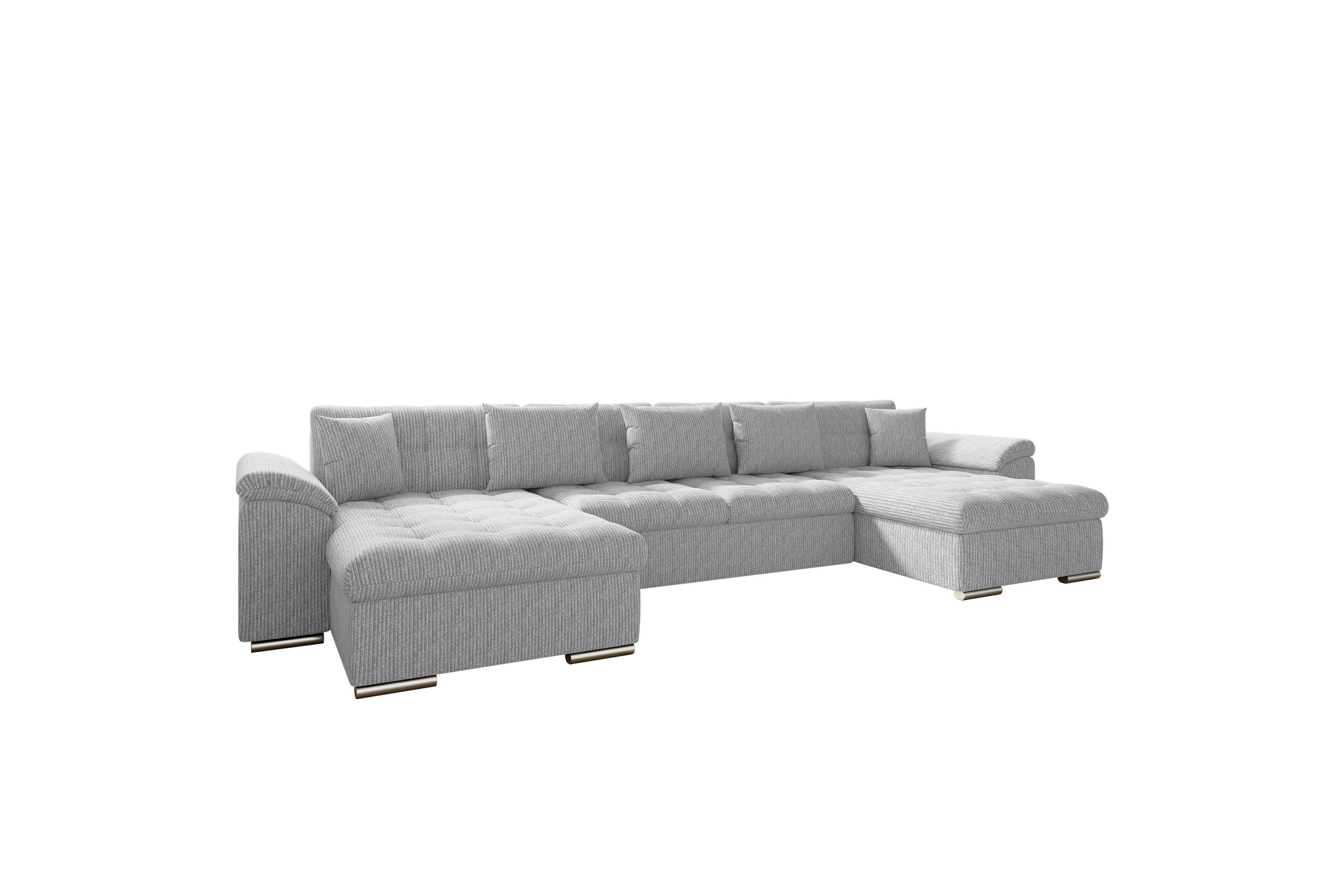 Kinzer Soffa Dubbeldivan 5-sits - Ljusgrå U-soffa