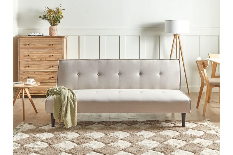 Landstorp Bäddsoffa 3-sits - Beige/Svart - Möbler - Soffa - Bäddsoffa