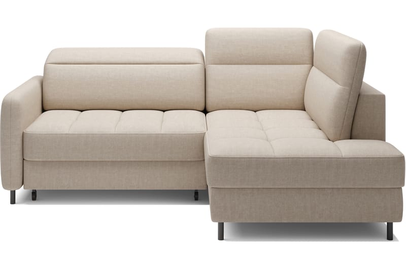 Masuo Bäddsoffa med Schäslong 3-sits - Beige - Möbler - Soffa - Bäddsoffa