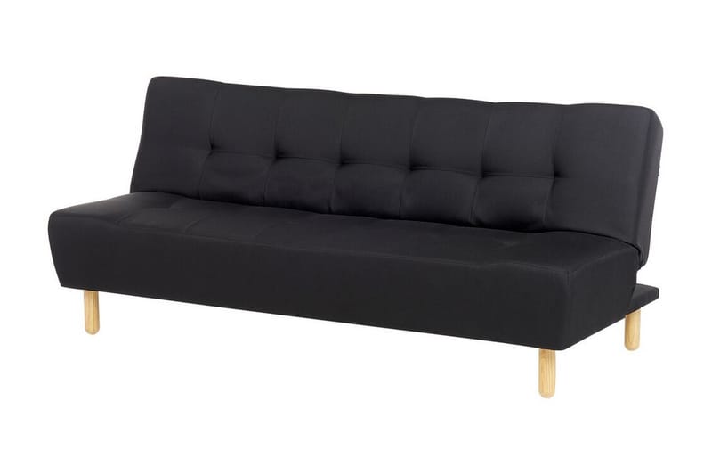 Alsten Modulsoffa 3-sits - Svart/Ljust trä - Möbler - Soffa - Modulsoffor - Komplett modulsoffa