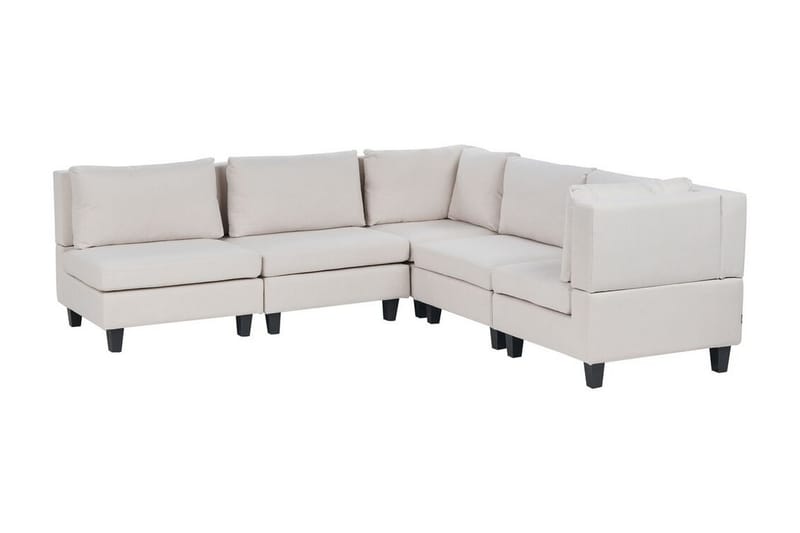 Buck Modulsoffa 5-sits - Beige/Svart - Möbler - Soffa - Modulsoffor - Komplett modulsoffa