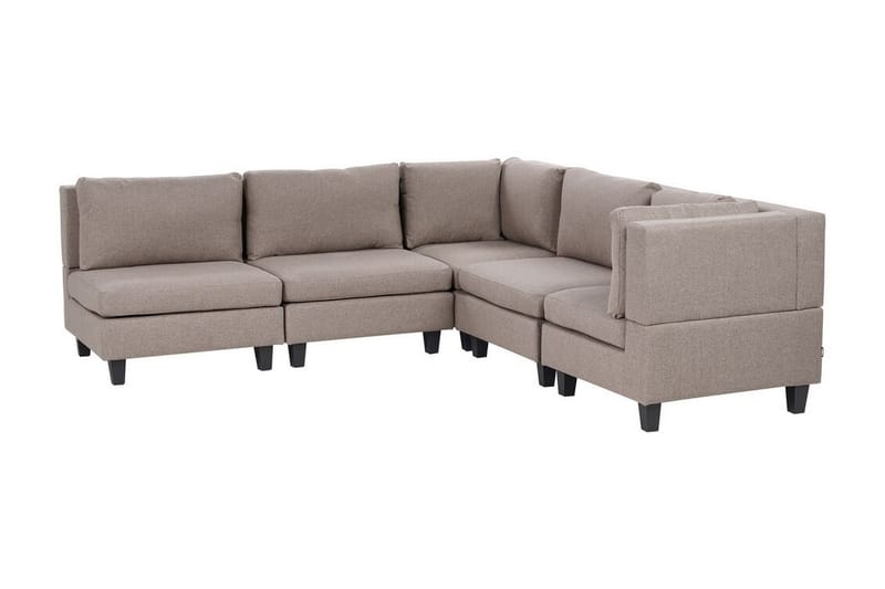 Buck Modulsoffa 5-sits - Brun/Svart - Möbler - Soffa - Modulsoffor - Komplett modulsoffa