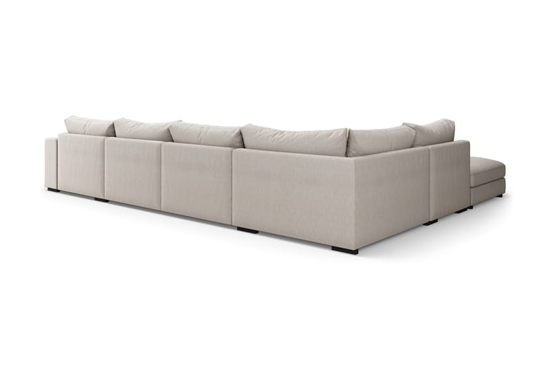 Dubai Stor U-modulsoffa med Divan Höger 432 cm - Beige - Möbler - Soffa - Modulsoffor - Komplett modulsoffa