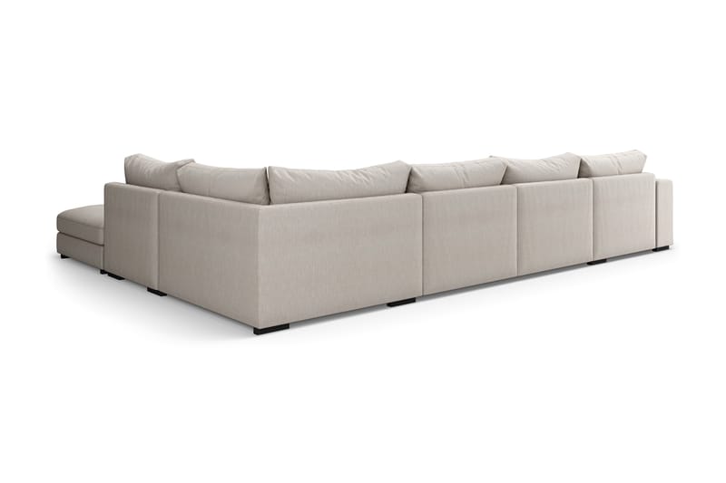 Dubai Stor U-modulsoffa med Divan Vänster 432 cm - Beige - Möbler - Soffa - Modulsoffor - Komplett modulsoffa