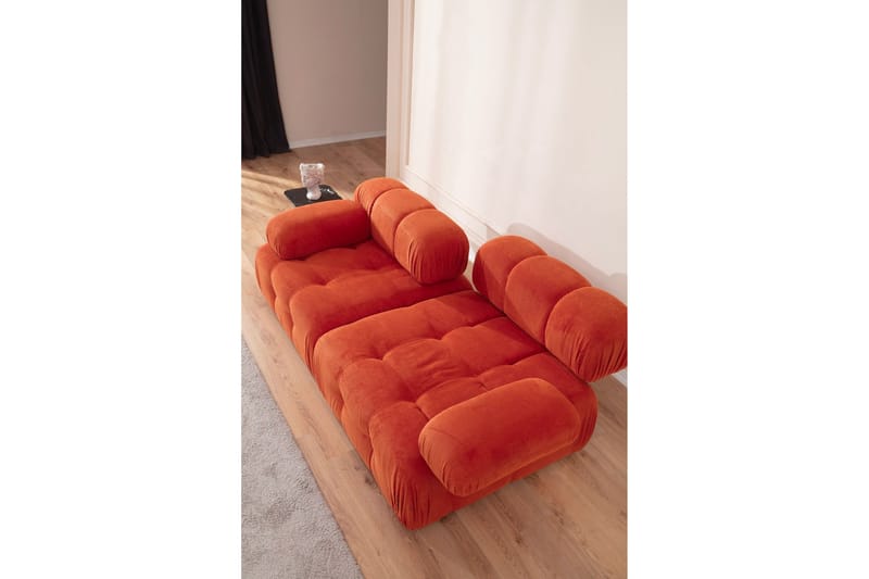 Reverto Modulsoffa 2-sits - Röd Manchester - Möbler - Soffa - Modulsoffor - Komplett modulsoffa