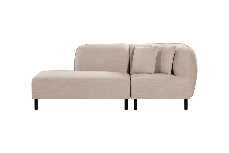 Space 2-sits Modulsoffa med Schäslong - Beige - Komplett modulsoffa