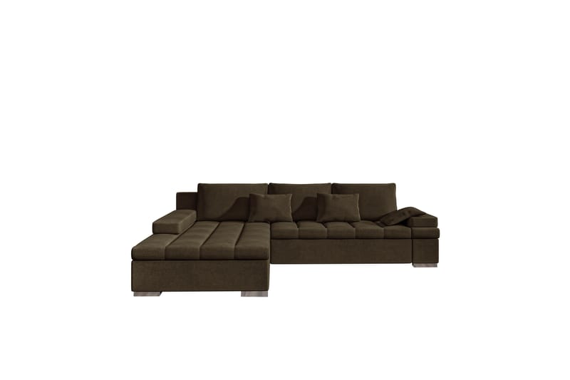 Naoma Soffa med Divan 3-sits - Brun - Möbler - Soffa - Divansoffor & schäslongsoffa