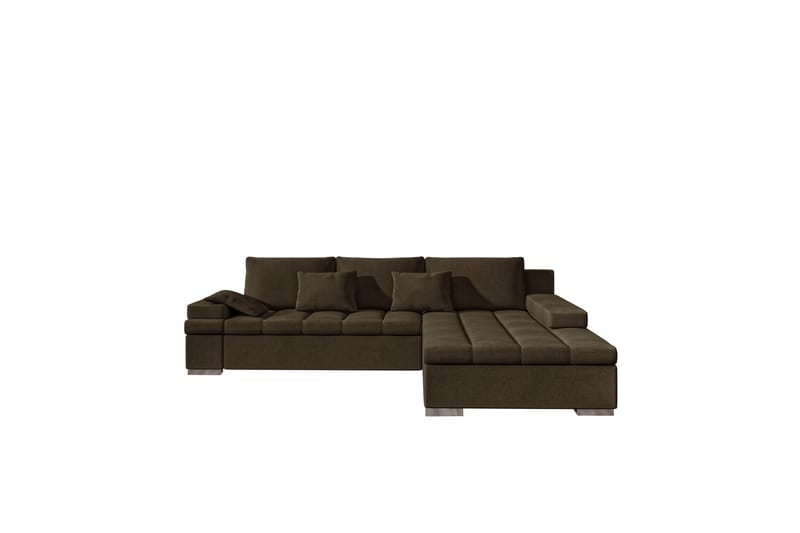 Naoma Soffa med Divan 3-sits - Brun - Möbler - Soffa - Divansoffor & schäslongsoffa