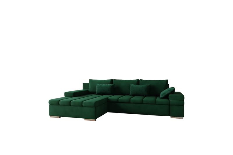 Naoma Soffa med Divan 3-sits - Grön - Möbler - Soffa - Divansoffor & schäslongsoffa