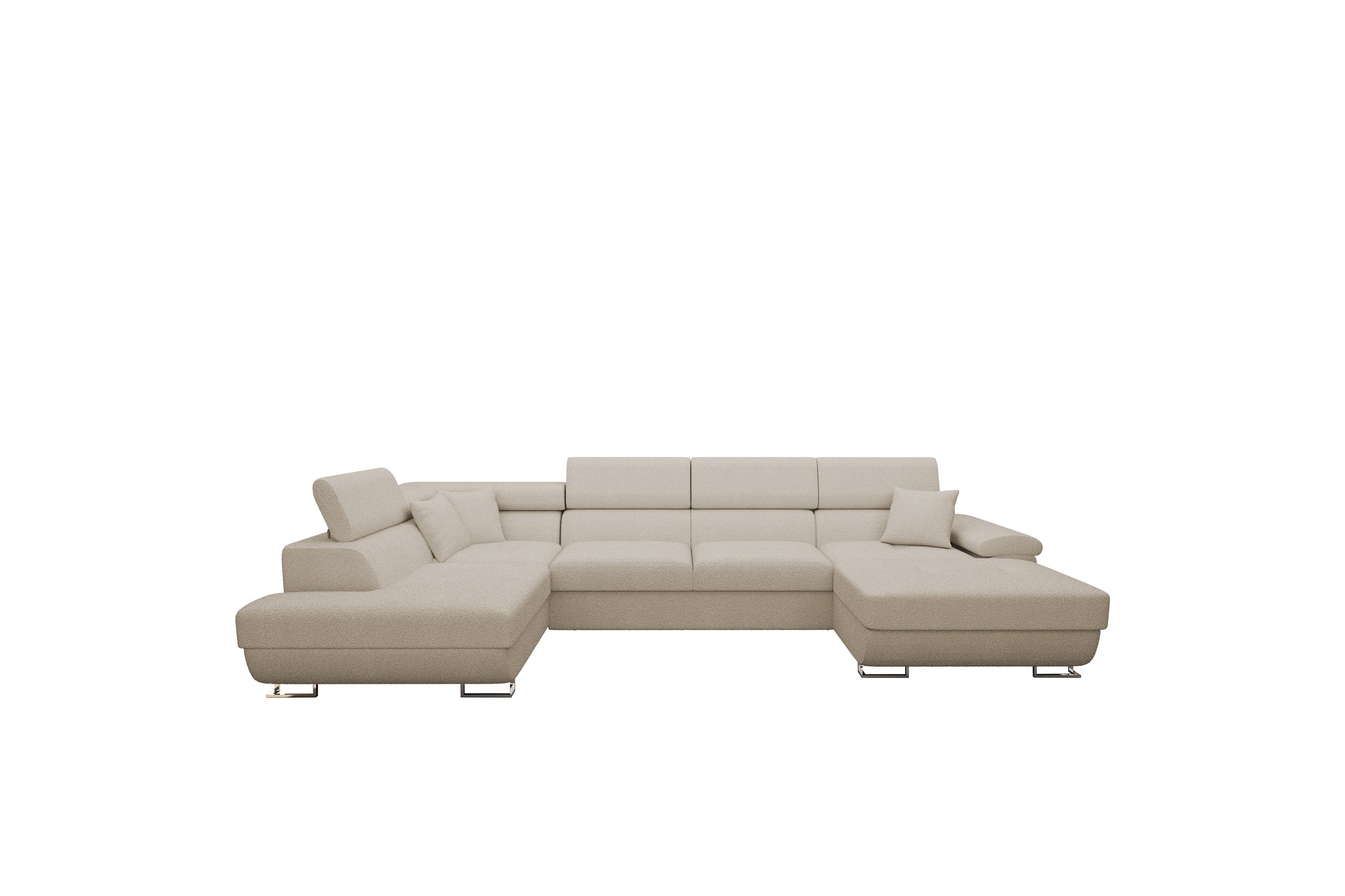 Reginia Soffa med Divan och Schäslong 4-sits - Beige U-soffa