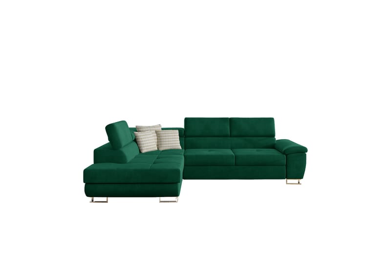 Reginia Soffa med Schäslong 3-sits - Grön - Möbler - Soffa - Divansoffor & schäslongsoffa