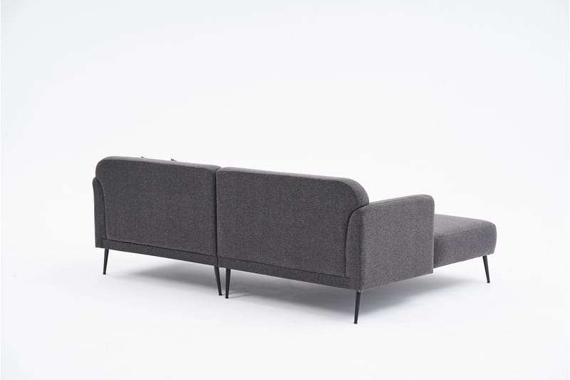 Revos 4-sits Soffa med Divan - Antracit - Möbler - Soffa - Divansoffor & schäslongsoffa