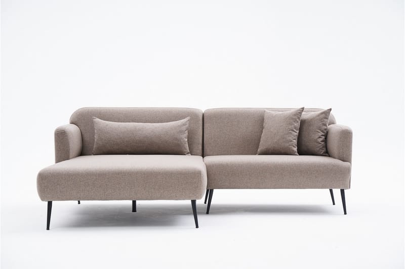 Revos 4-sits Soffa med Divan - Brun - Möbler - Soffa - Divansoffor & schäslongsoffa