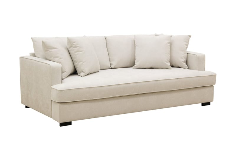 Rossi Djup 3-sits Soffa Hel dyna - Ljus Beige - Möbler - Soffa - 3 sits soffa