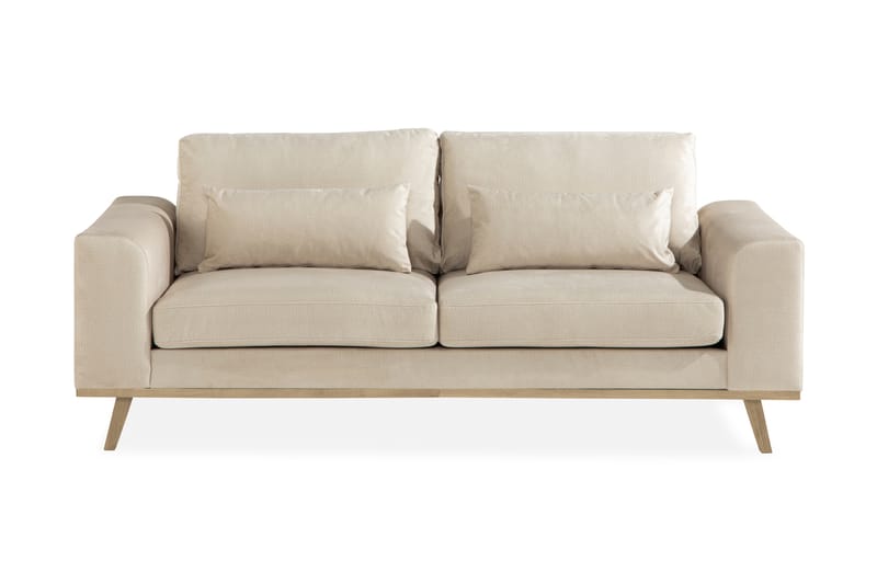 Copenhagen 2-sits Sammetssoffa - Beige - Sammetssoffa - 2 sits soffa