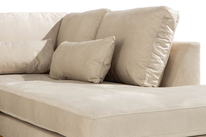 Copenhagen Stor U soffa Sammet Divan Höger Schäslong Vänster - Beige - Möbler - Soffa - Sammetssoffa