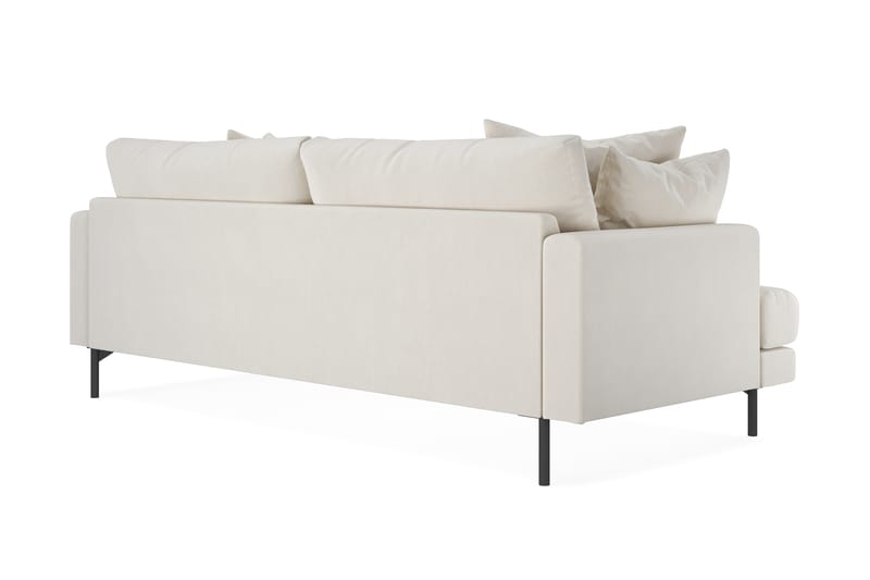 Menard Djup 4-sits Soffa sammet 205 cm bred - Ljus Beige - Möbler - Soffa - Sammetssoffa