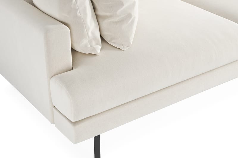 Menard Djup 4-sits Soffa sammet 205 cm bred - Ljus Beige - Möbler - Soffa - Sammetssoffa