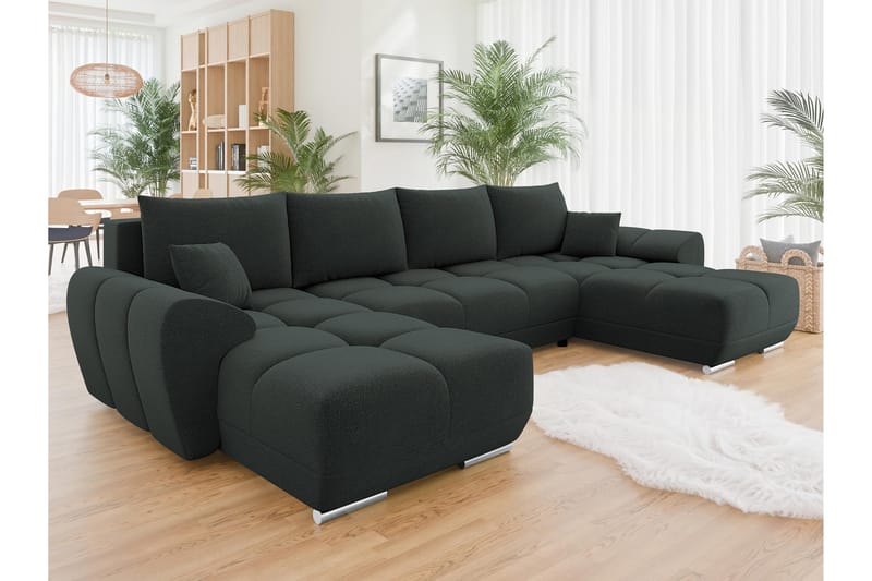 Simerly BädBädsoffa Dubbeldivan 4-sits - Svart - Möbler - Soffa - Bäddsoffa