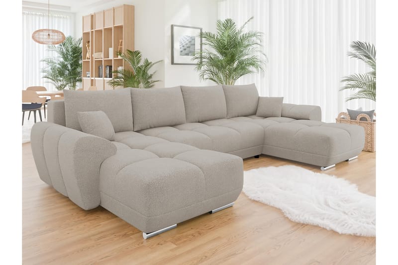 Simerly Bäddsoffa Dubbeldivan 4-sits - Beige - Möbler - Soffa - Bäddsoffa