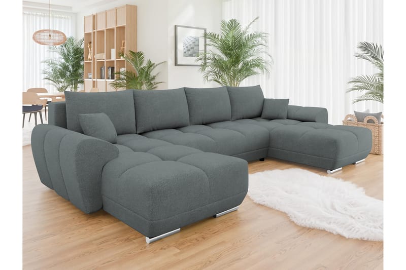 Simerly Bäddsoffa Dubbeldivan 4-sits - Mörkgrå - Möbler - Soffa - Bäddsoffa