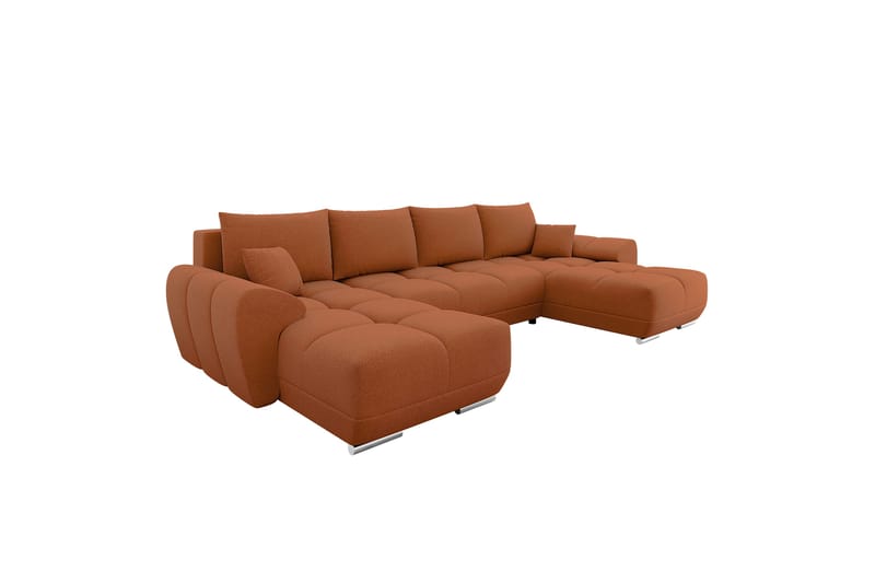 Simerly Bäddsoffa Dubbeldivan 4-sits - Orange - Möbler - Soffa - Bäddsoffa