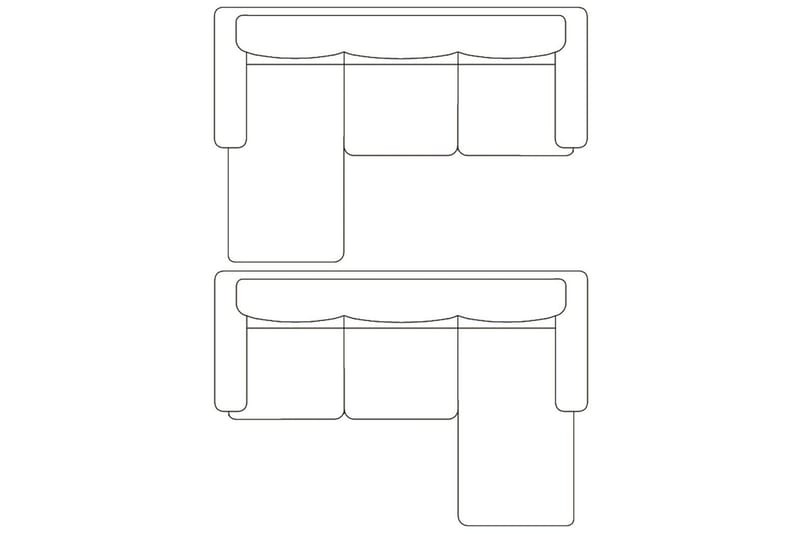 Divansoffa 3-sits konstläder vit - Vit - Möbler - Soffa - Skinnsoffor