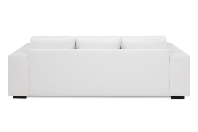 Link 3-sits Soffa Konstläder - Vit - Möbler - Soffa - Skinnsoffor