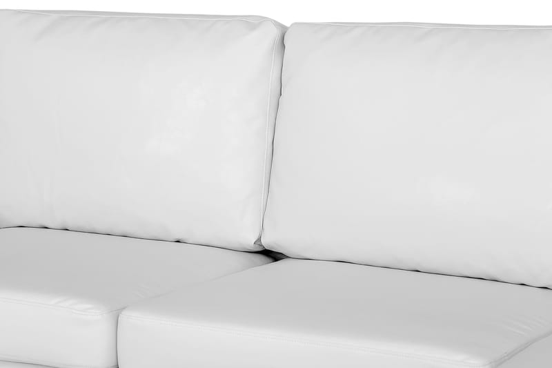 Link U-soffa XL med Divan Höger Konstläder - Vit - Skinnsoffor - U-soffa