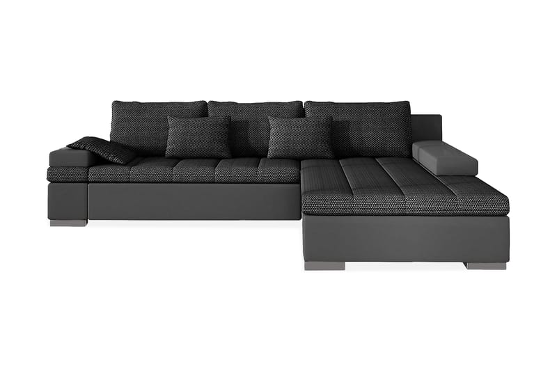 Naoma Divanbäddsoffa 310x175x83 cm - Grå - Bäddsoffa - Bäddsoffa divan - Skinnsoffor