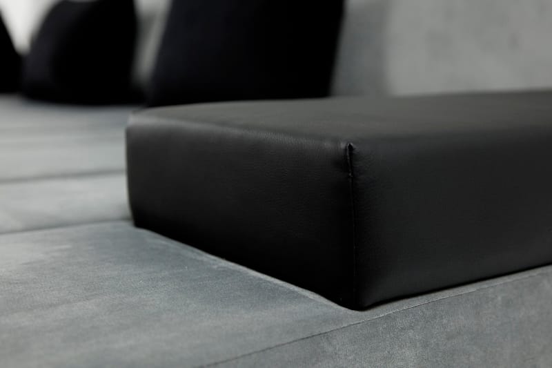 Naoma Divanbäddsoffa 310x175x83 cm - Grå - Bäddsoffa - Bäddsoffa divan - Skinnsoffor