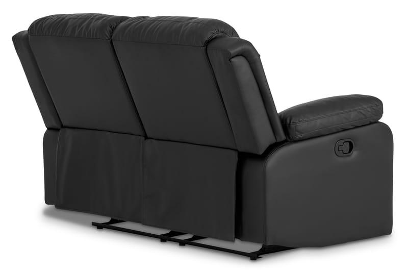 Norbo Recliner Soffgrupp 3+2 - Fällbar soffa fåtölj - Biosoffa i Konstläder - Svart - Möbler - Soffa - Soffgrupp