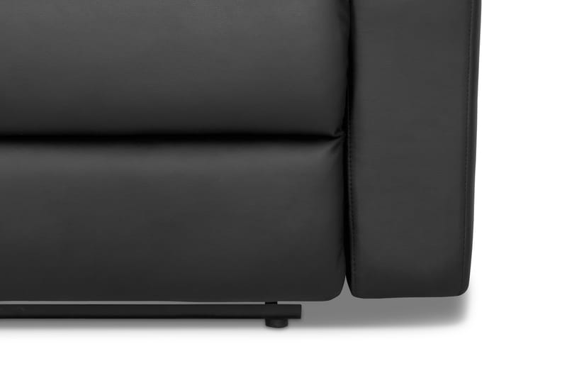 Norbo Recliner Soffgrupp 3+2 - Fällbar soffa fåtölj - Biosoffa i Konstläder - Svart - Möbler - Soffa - Soffgrupp