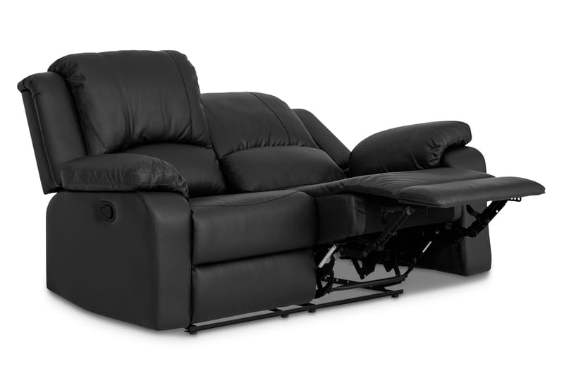 Norbo Recliner Soffgrupp 3+2 Konstläder - Svart - Möbler - Soffa - Soffgrupp