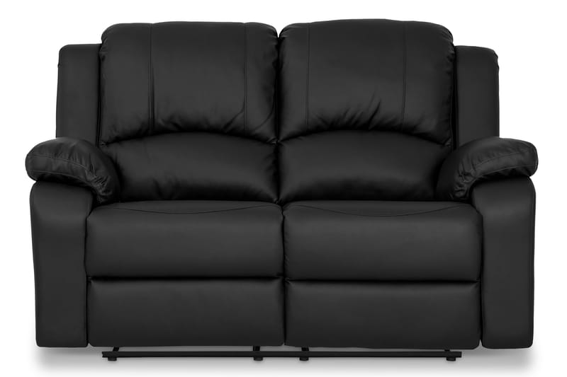 Norbo Soffgrupp Recliner 3+2+1 - Fällbar soffa fåtölj - Biosoffa i konstläder - Svart - Möbler - Soffa - Soffgrupp