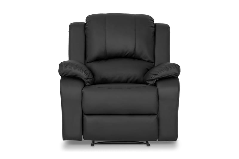 Norbo Soffgrupp Recliner 3+2+1 - Fällbar soffa fåtölj - Biosoffa i konstläder - Svart - Möbler - Soffa - Soffgrupp