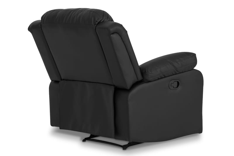 Norbo Soffgrupp Recliner 3+2+1 - Fällbar soffa fåtölj - Biosoffa i konstläder - Svart - Möbler - Soffa - Soffgrupp