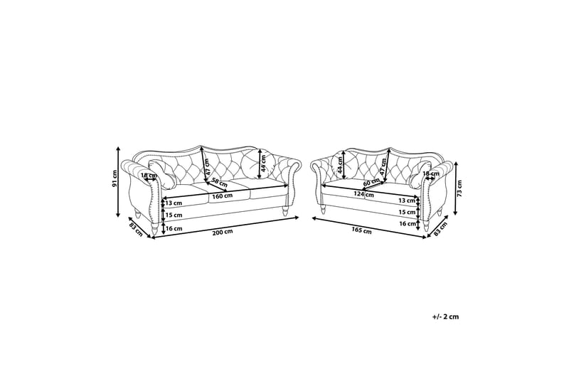 Skien Soffgrupp 2-Sits+3-Sits - Beige - Möbler - Soffa - Soffgrupp