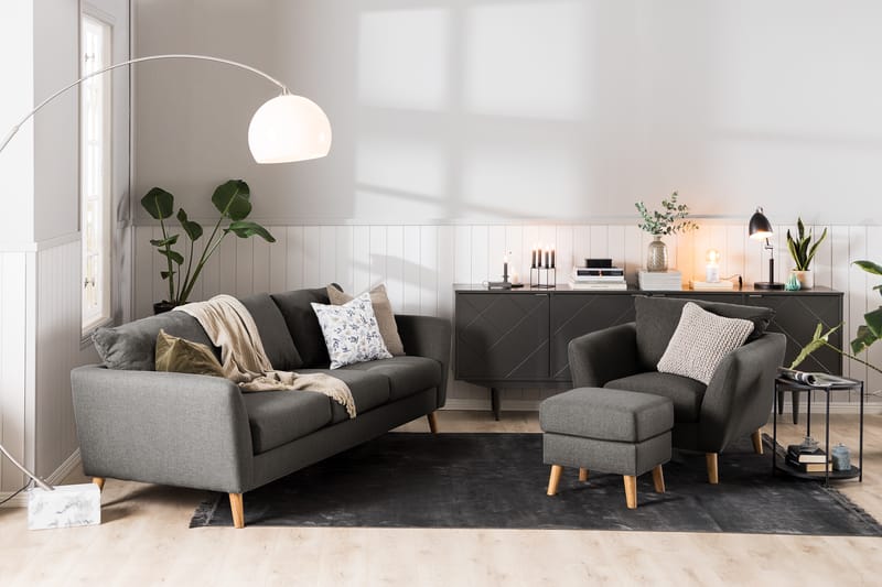 Trend Soffgrupp 2,5-sits+2-sits - Svart - Möbler - Soffa - Soffgrupp