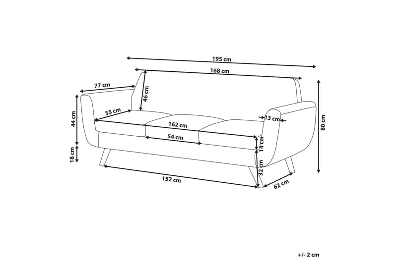 Jeancourt 3-sits Soffklädsel - Sammet/Grön - Möbler - Soffa - Sofftillbehör