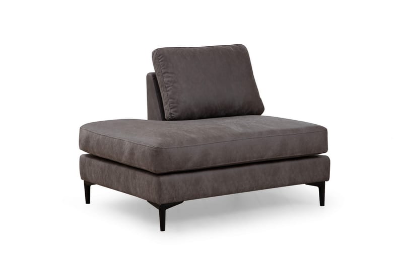 Svanabyn Soffa m. Divan och Schäslong 4-sits - Antracit - U-soffa