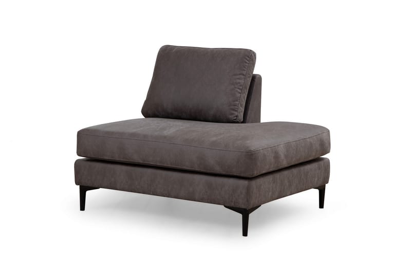 Svanabyn Soffa m. Divan och Schäslong 4-sits - Antracit - U-soffa